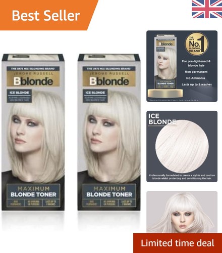 Maximum colour ice blonde hair - colour,